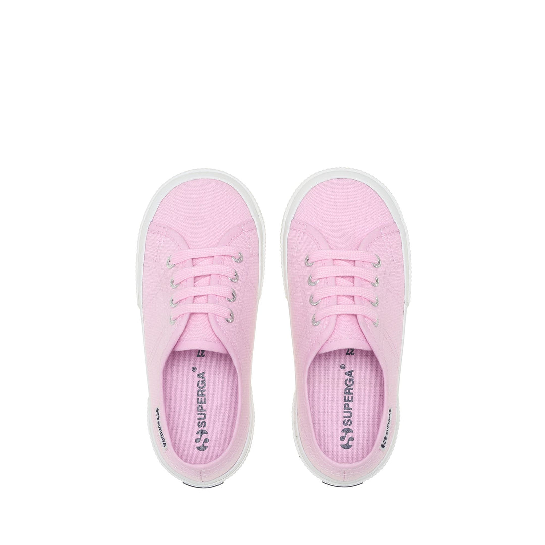 Kinder-Sneaker in Rosa mit Obermaterial aus Baumwolle main
