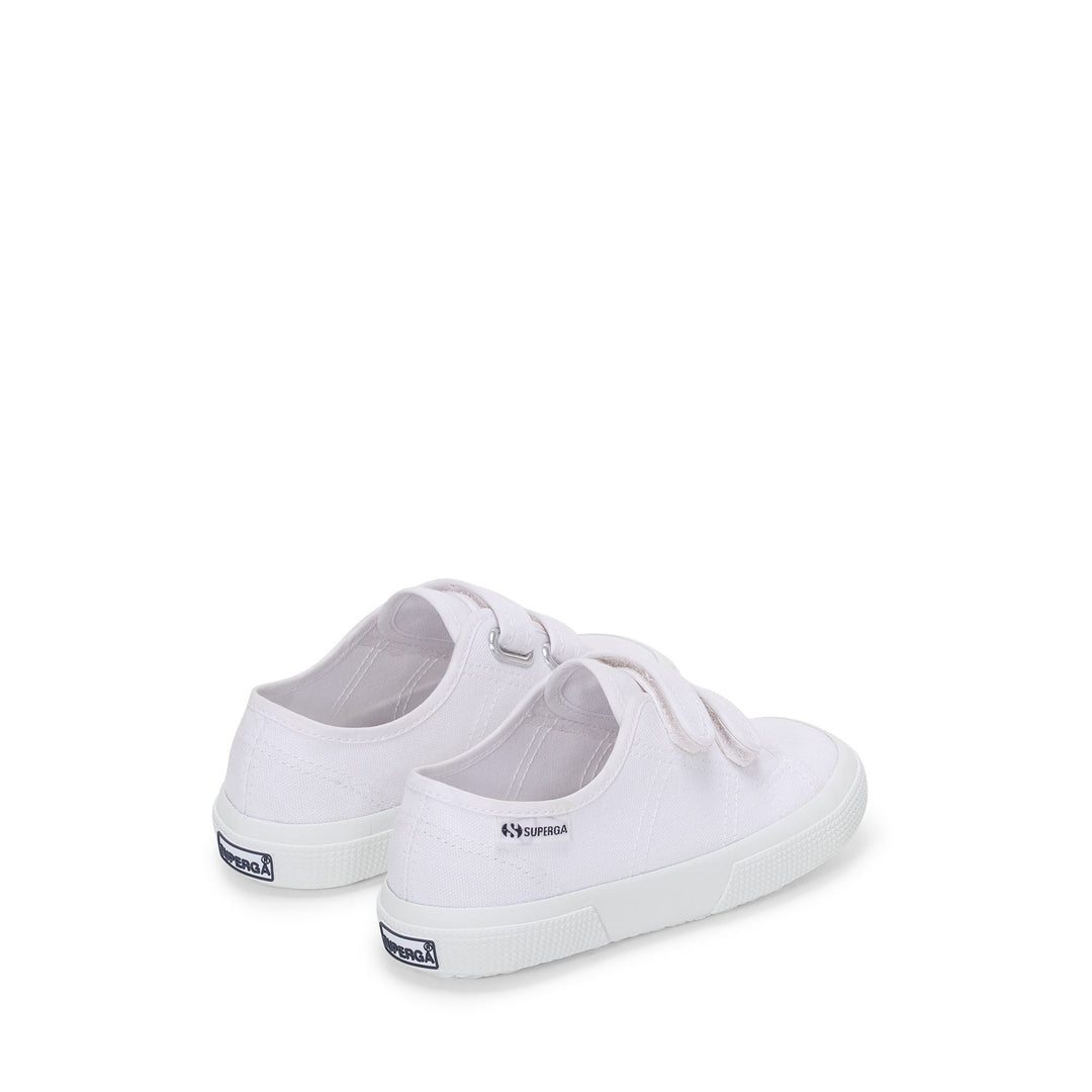 Children's White Sneakers with Cotton Upper main