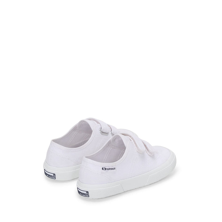 Children's White Sneakers with Cotton Upper 3