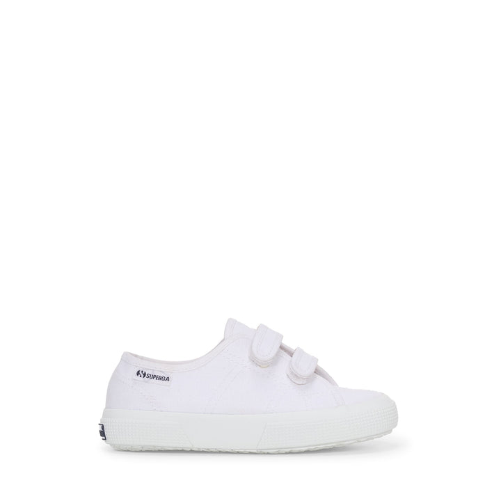 Children's White Sneakers with Cotton Upper 1
