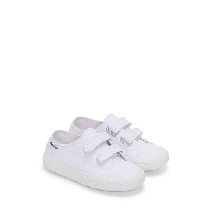 Children's White Sneakers with Cotton Upper 2