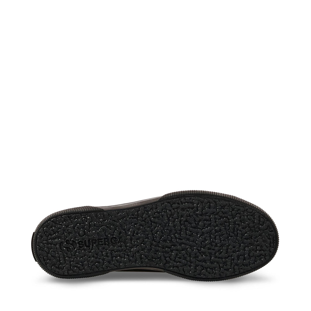 Zapatillas negras de cuña para mujer con parte superior de microfibra main