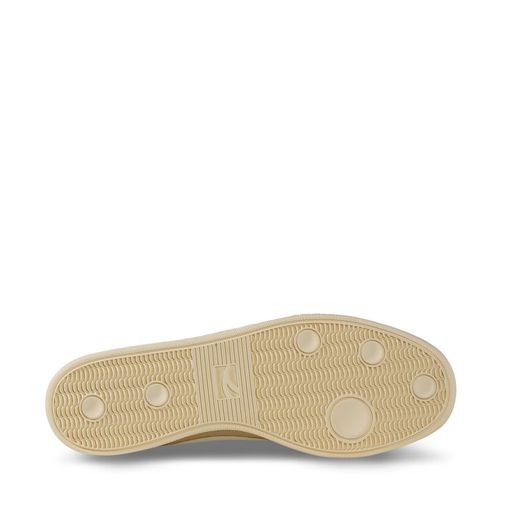 Unisex-Sneaker in Beige mit niedrigem Schaft und Obermaterial aus Baumwolle und Wildleder 5