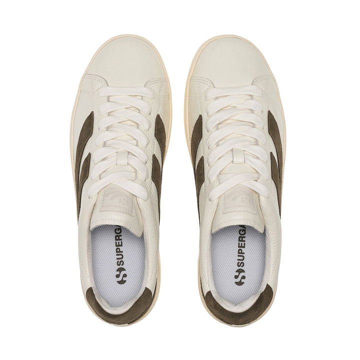Unisex White Low Cut Sneakers with Leather Upper 4