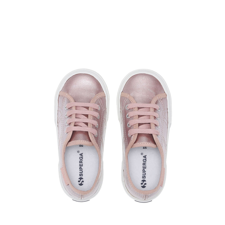 3750 KIDS LUNAR - Le Superga - Low Cut - Girl - Pink Skin-White 4