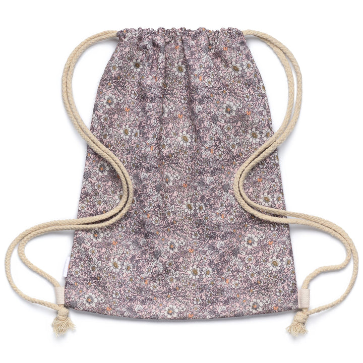 Rosafarbener Unisex-Rucksack mit Baumwoll-Canvas 2