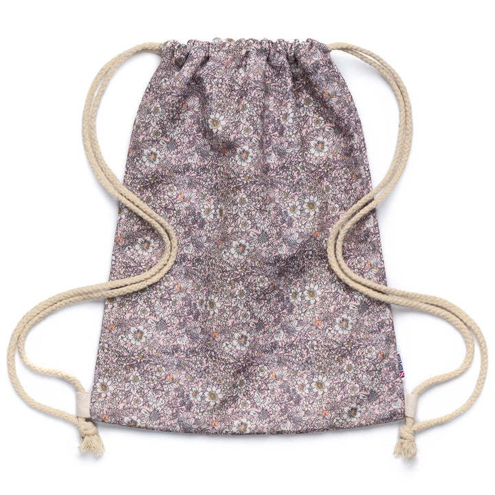 Rosafarbener Unisex-Rucksack mit Baumwoll-Canvas 1