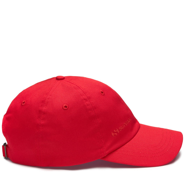 Headwear Unisex CAP CANVAS Cap RED Dressed Back (jpg Rgb)		
