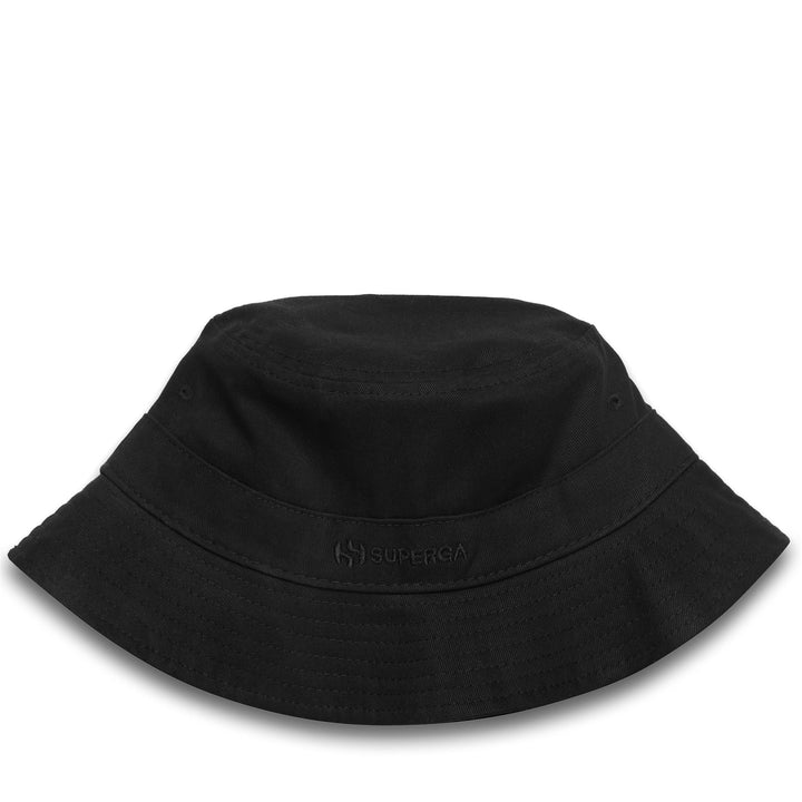 Sombrero de pescador unisex negro con lona de algodón 1
