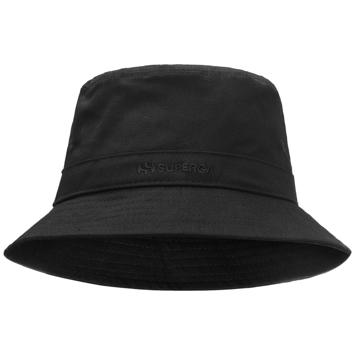 Headwear Unisex BUCKET HAT CANVAS Hat BLACK Dressed Front (jpg Rgb)	