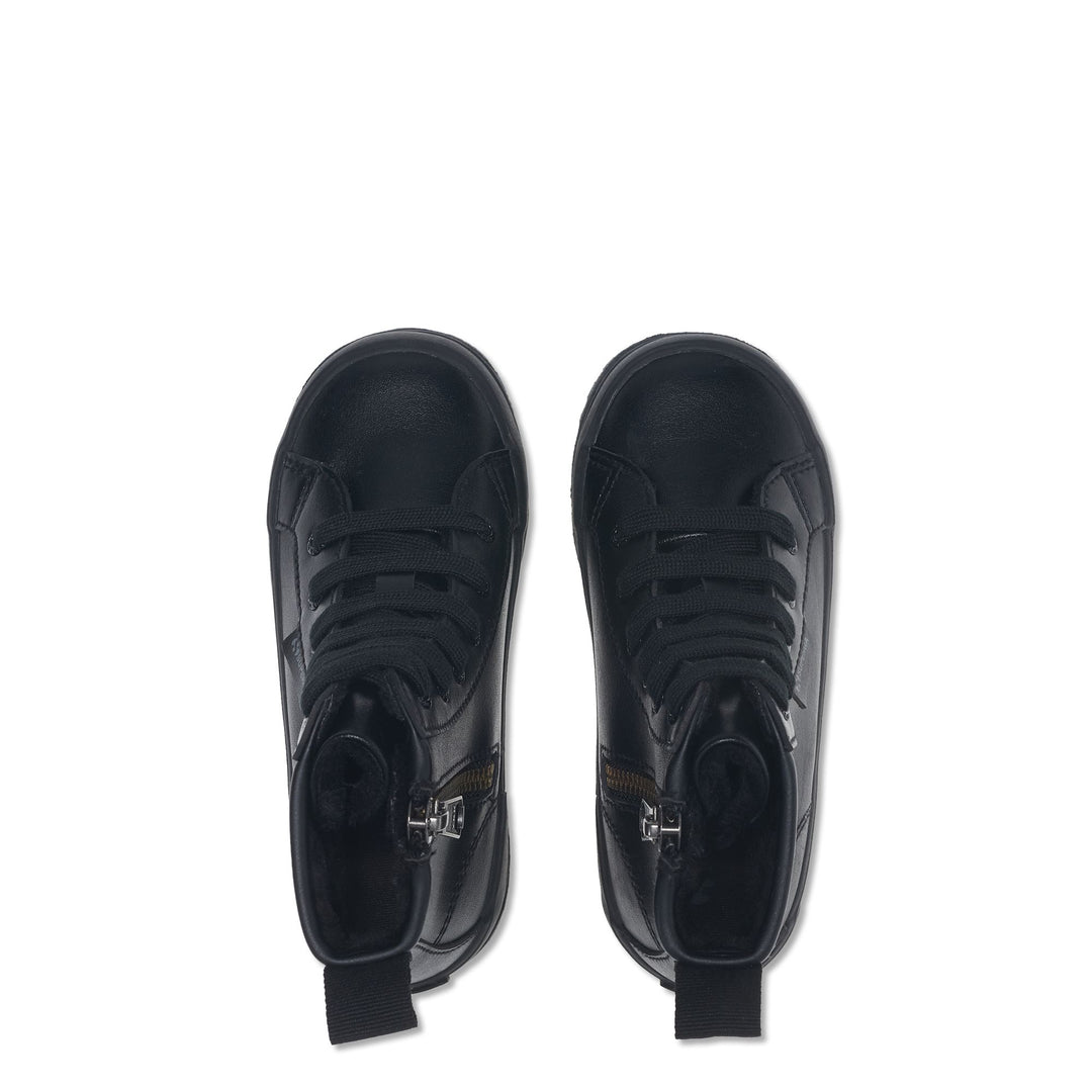 Stivaletti total black da bambino con tomaia sintetica main