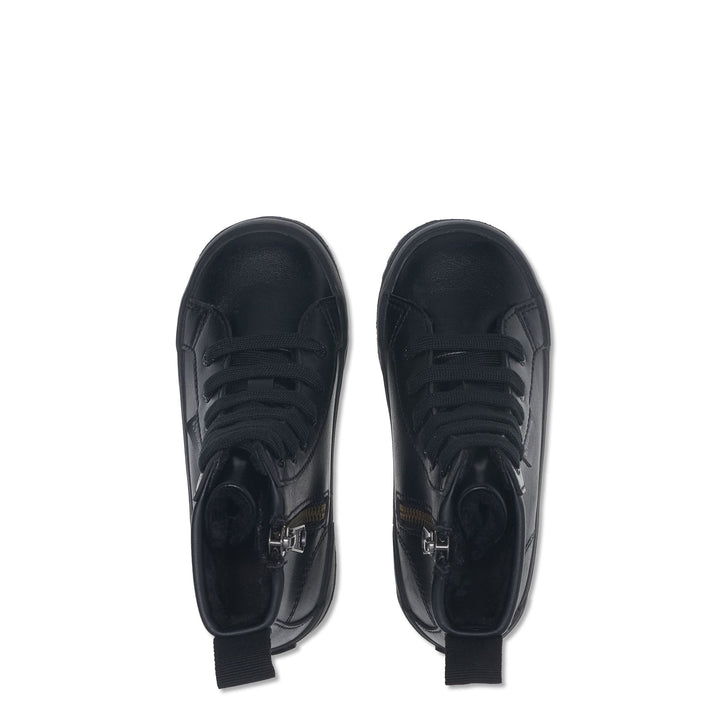 Stivaletti total black da bambino con tomaia sintetica 4