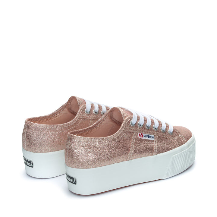 Sneakers da donna con plateau e tomaia in cotone 3