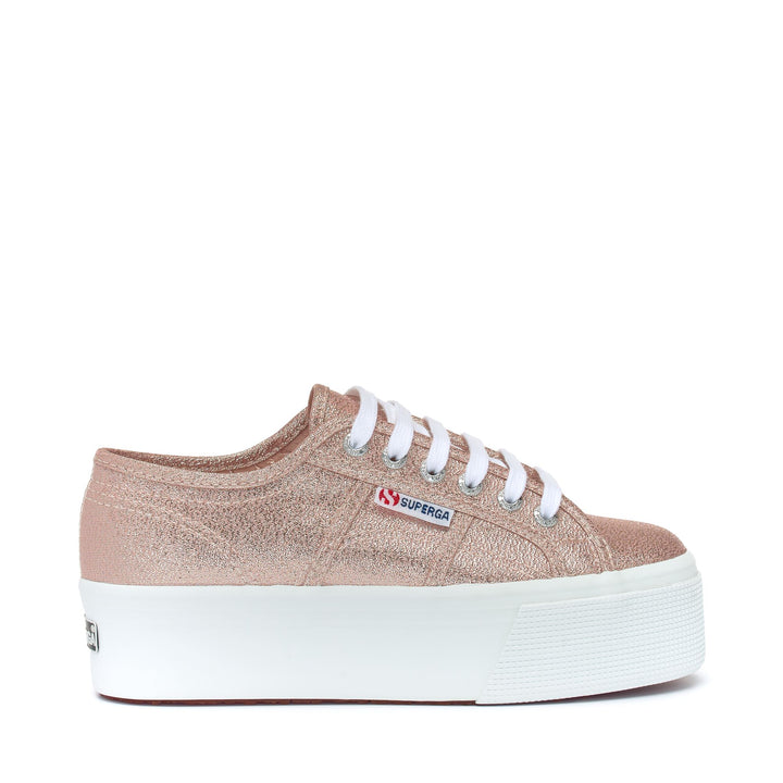 Sneakers da donna con plateau e tomaia in cotone 1