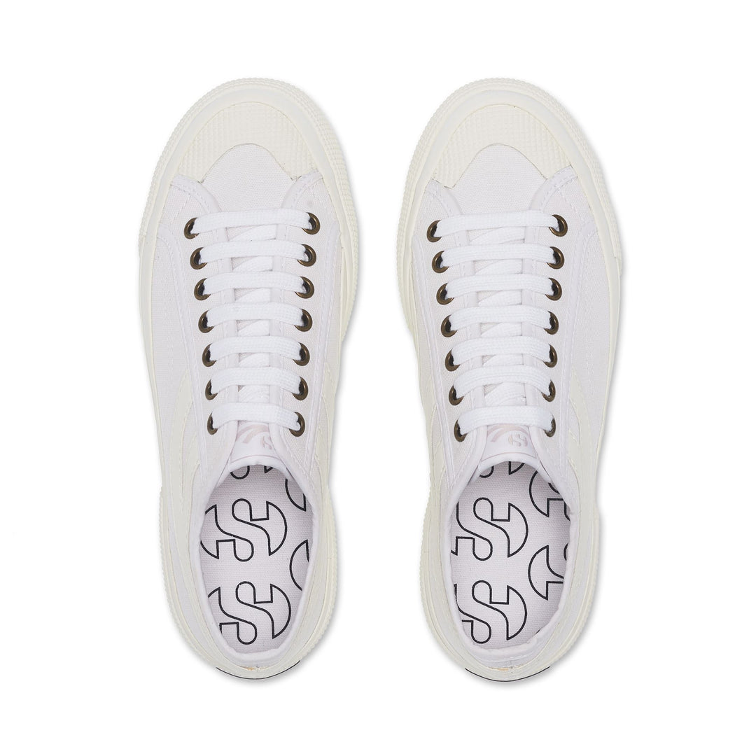 Unisex White Sneakers with Canvas Upper main