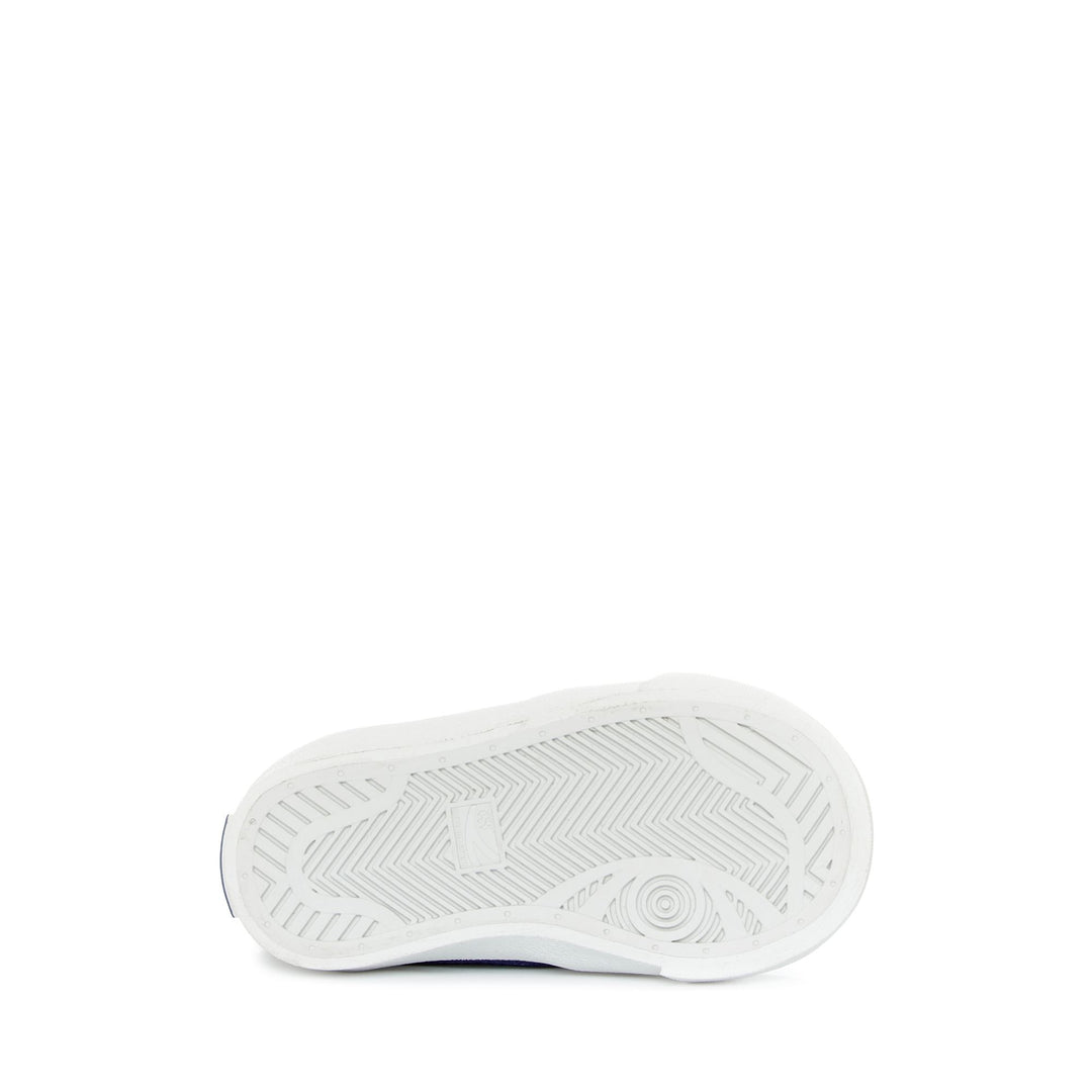 Kid's White Low Cut Sneakers with Synthetic Upper main
