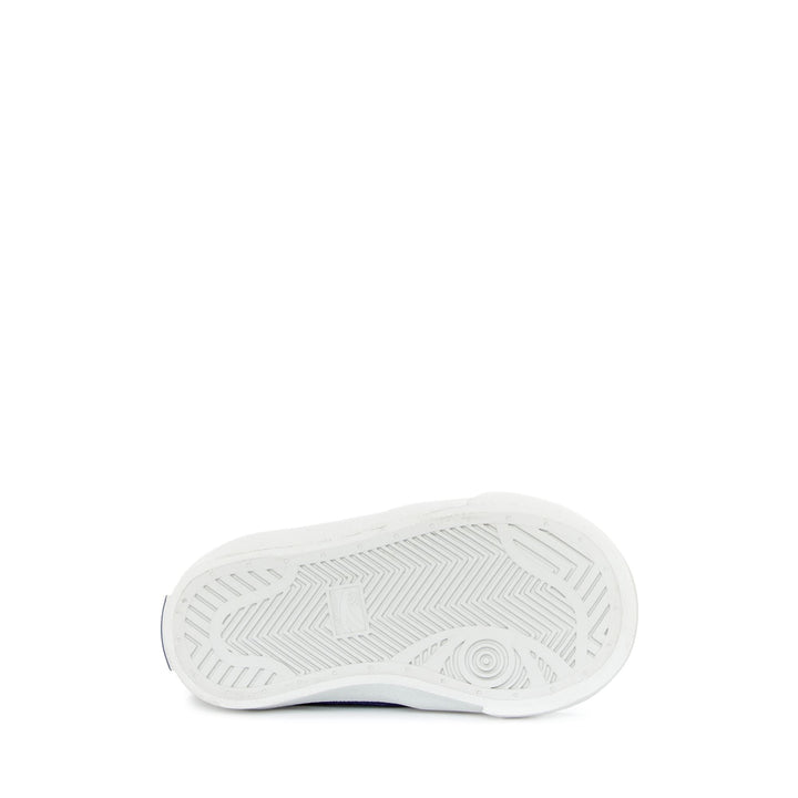 Kid's White Low Cut Sneakers with Synthetic Upper 5