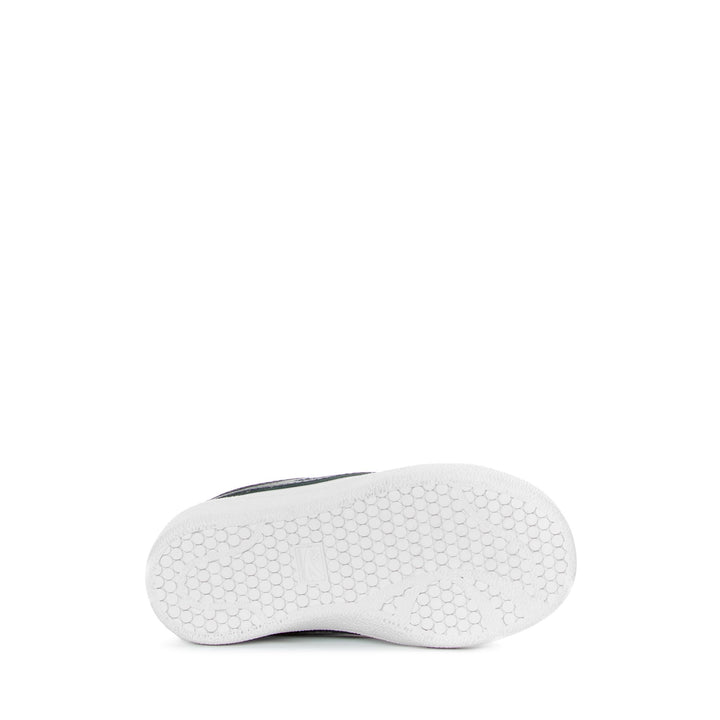 Sneakers basse bianche per bambini con tomaia sintetica 5