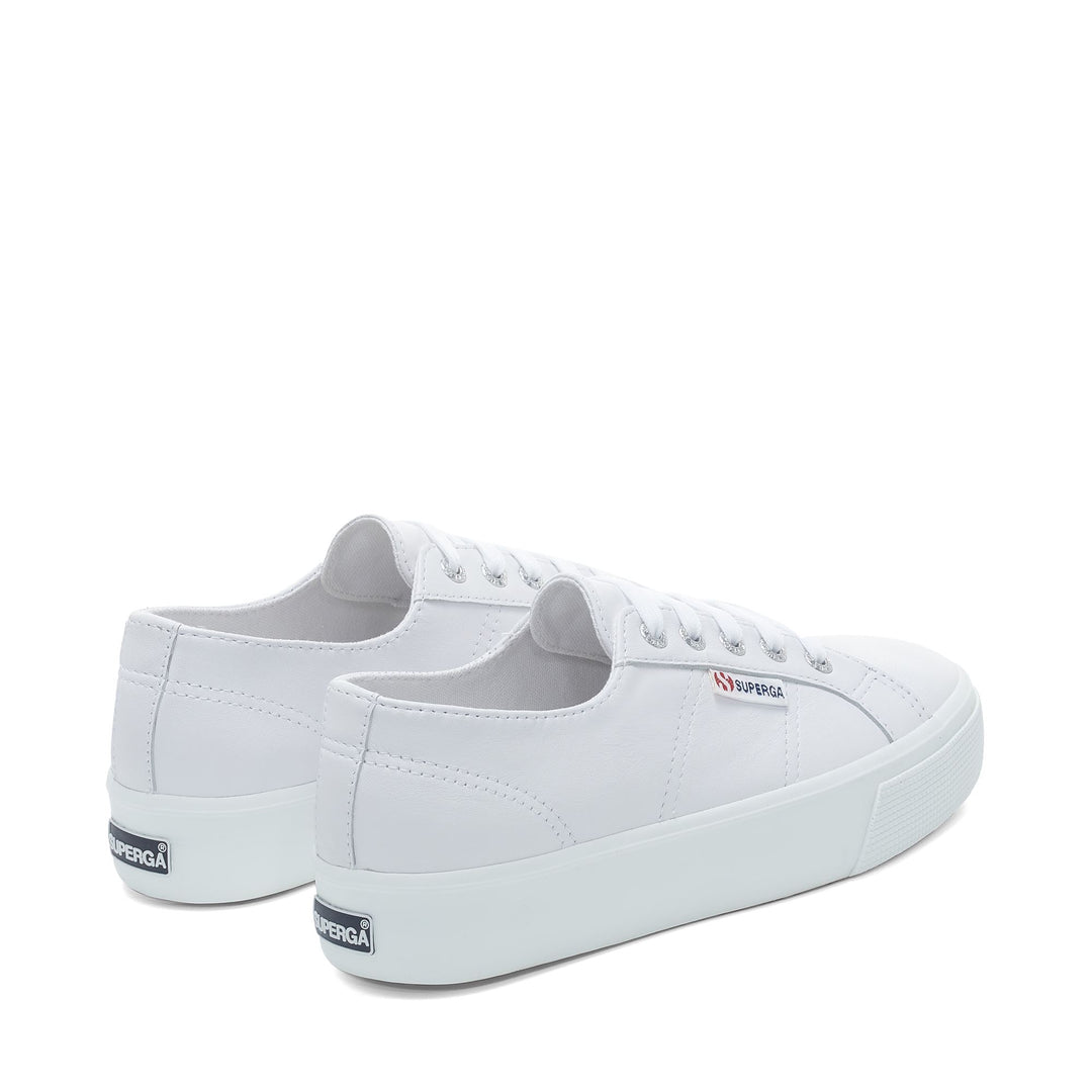 Le Superga Unisex 2730 NAPPA Sneaker OPTICAL WHITE Dressed Side (jpg Rgb)		