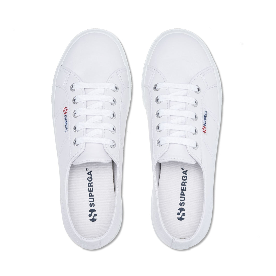 Le Superga Unisex 2730 NAPPA Sneaker OPTICAL WHITE Dressed Back (jpg Rgb)		