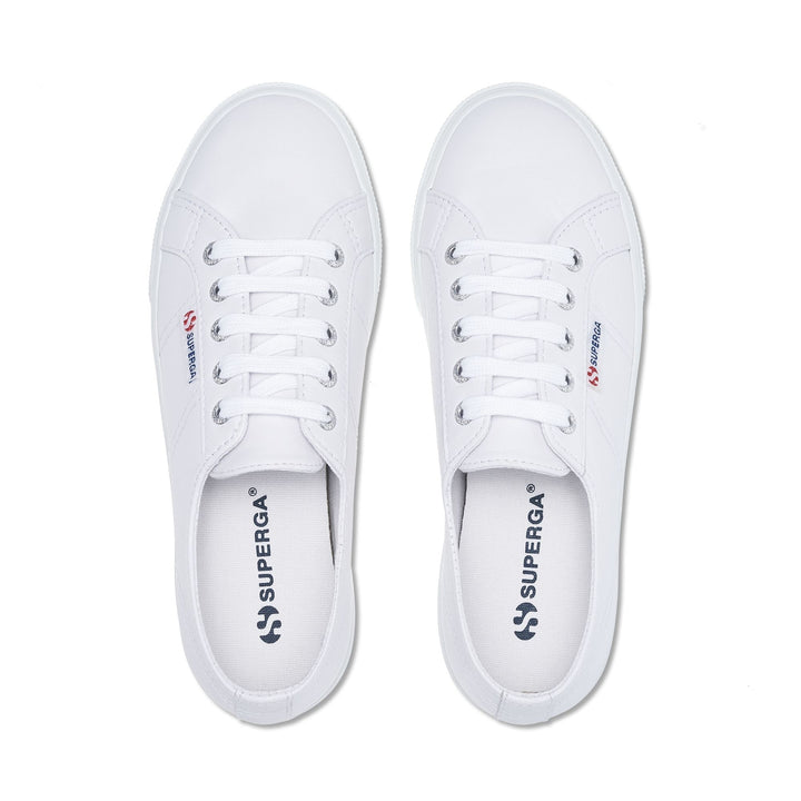 Le Superga Unisex 2730 NAPPA Sneaker OPTICAL WHITE Dressed Back (jpg Rgb)		