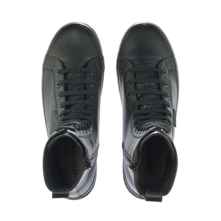 Woman's Ankle Total Black Boots with Nappa Upper 4