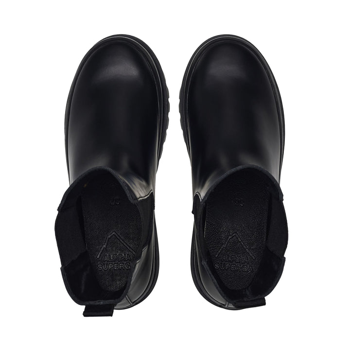 Stivaletti neri da donna con tomaia in pelle 4