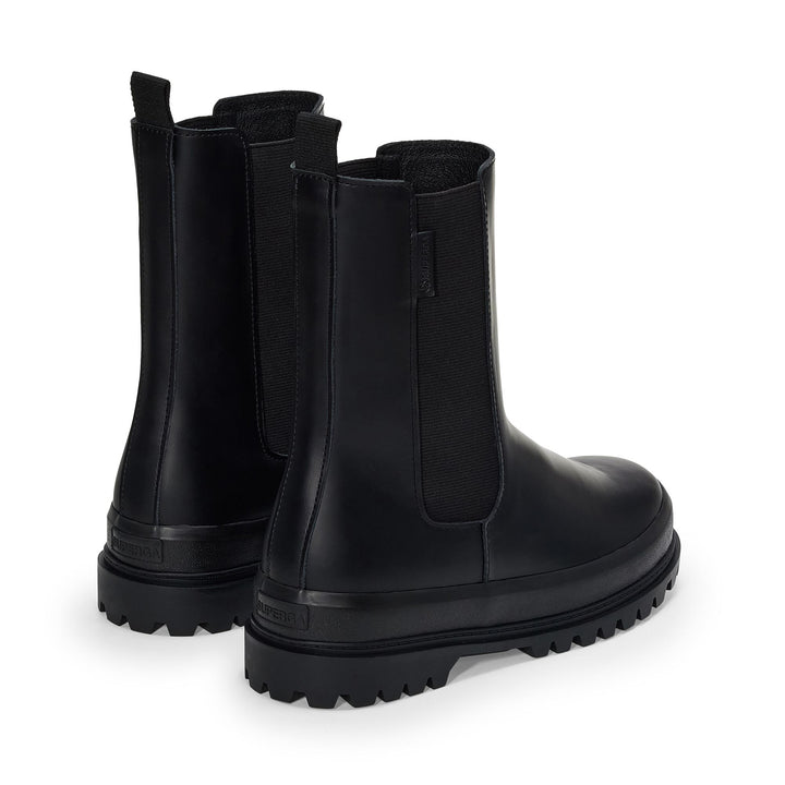 Stivaletti neri da donna con tomaia in pelle 3