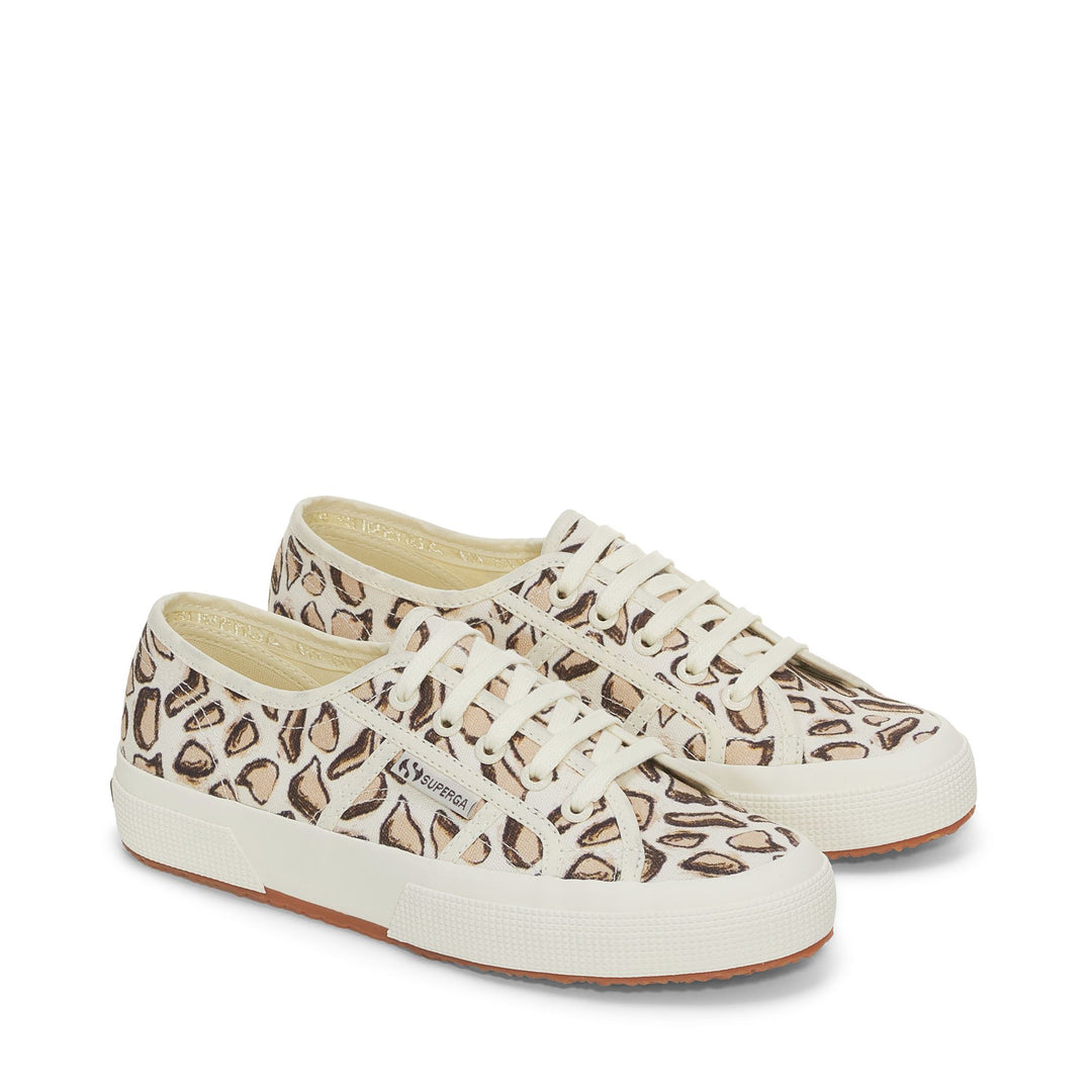 Beige Unisex Low Cut Sneakers mit Obermaterial aus Baumwolle main