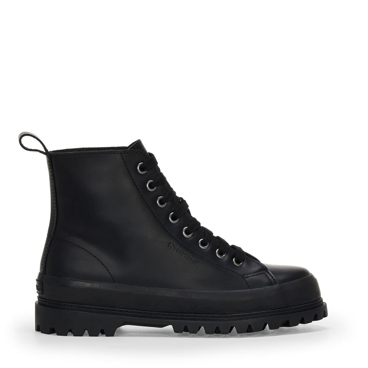 Woman's Black Ankle Boots with Leather Upper 1