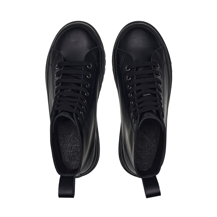 Woman's Black Ankle Boots with Leather Upper 4