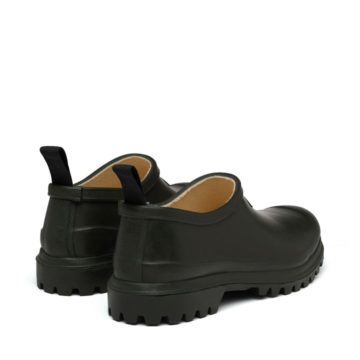 Low Cut Unisex Rubber Green Mules with Cotton Lining 3