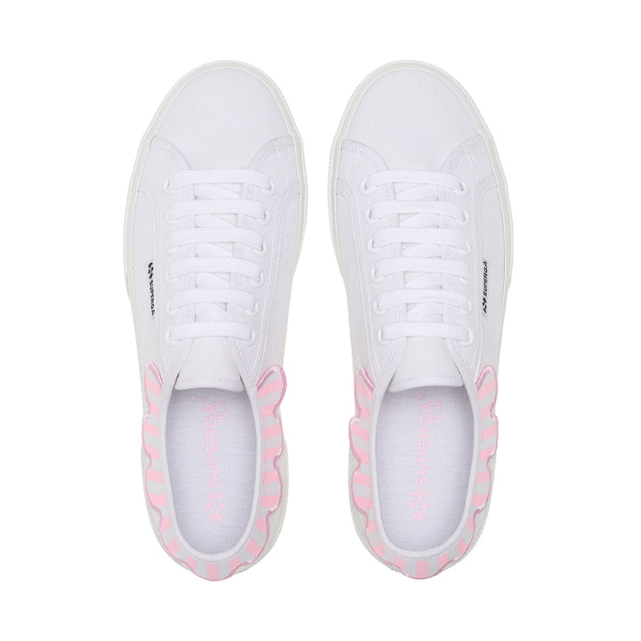 Woman's Platform Pink Sneakers with Cotton Upper 4