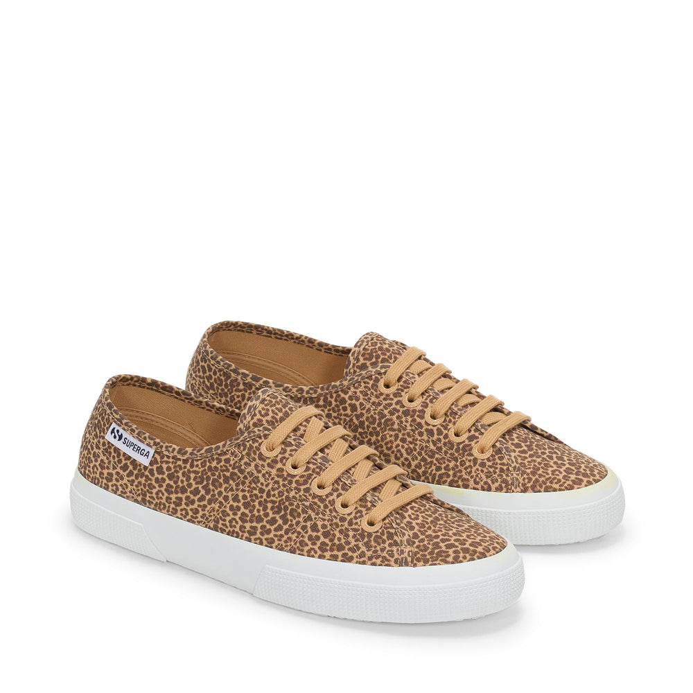 Woman's Low Cut Beige Sneakers with Cotton Upper 02