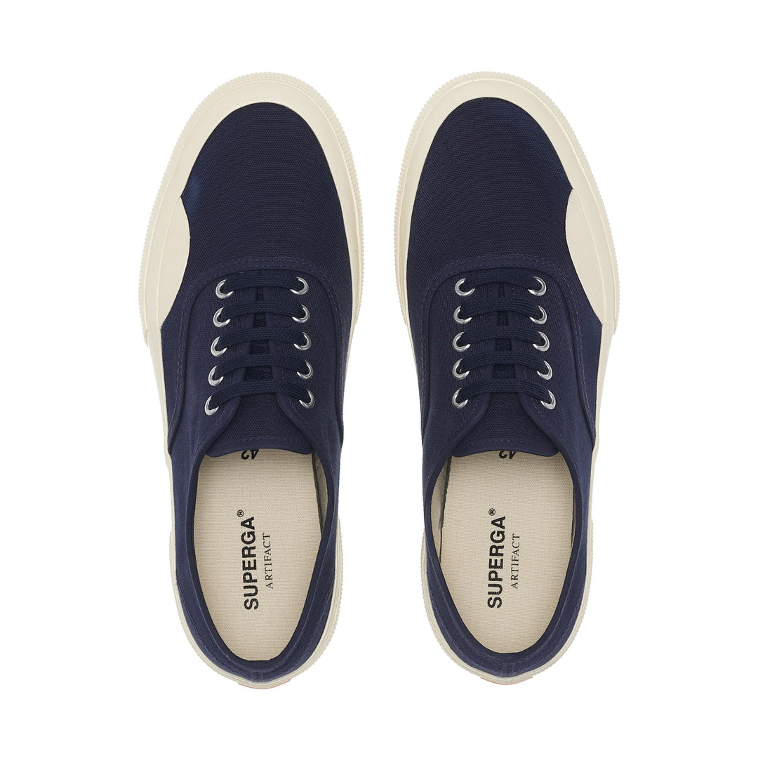 Unisex Navy Low Cut Sneakers with Cotton Upper main