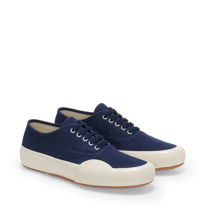 Unisex Navy Low Cut Sneakers with Cotton Upper 2
