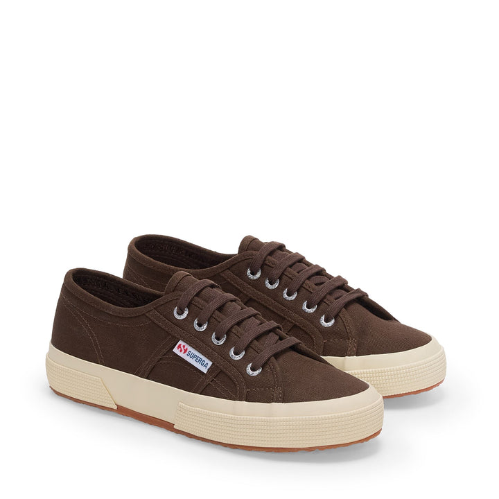 Unisex Brown Low Cut Sneakers with Linen Upper 2