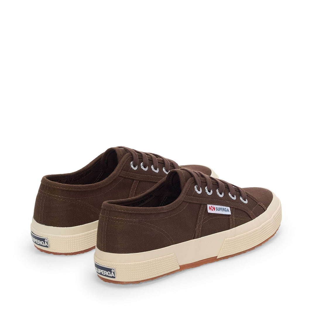 Unisex Brown Low Cut Sneakers with Linen Upper main