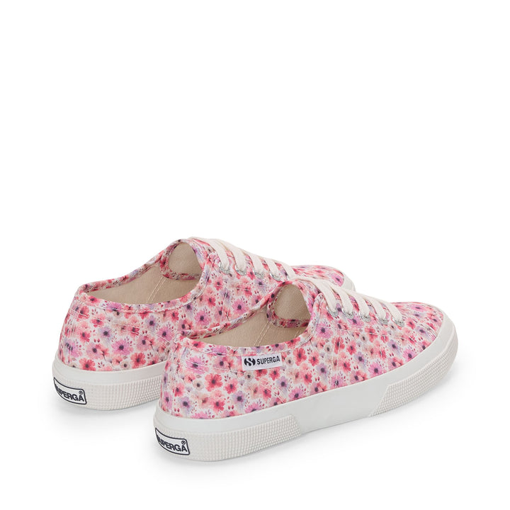 Baskets blanches basses pour femme, tige en coton 3
