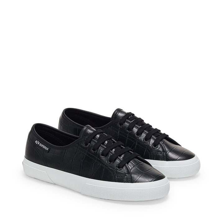 Schwarze Low Cut-Sneakers für Damen mit Obermaterial aus Synthetik 2