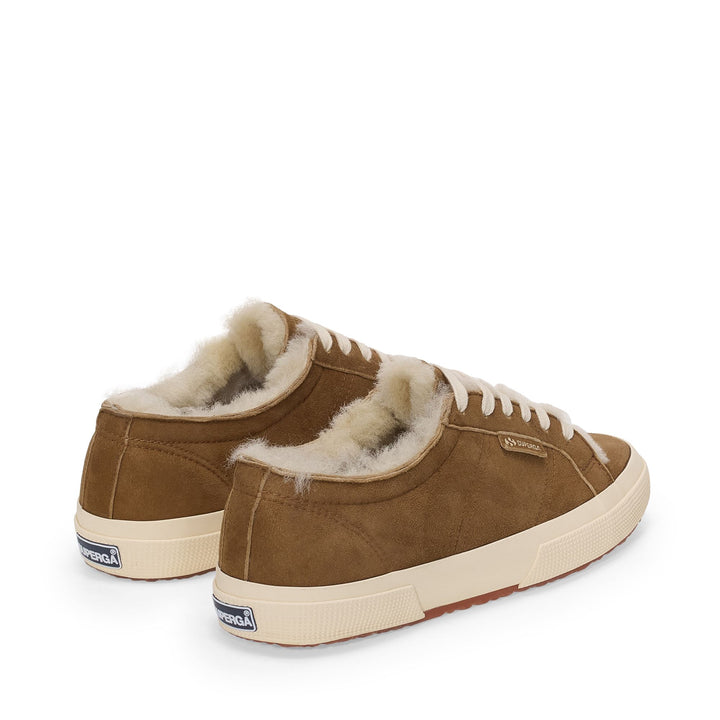 2750 SHEARLING - Le Superga - Décolleté - Femme - Brown Curcuma-FOff White 3