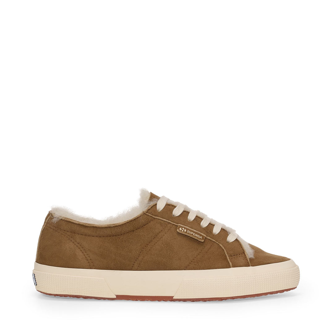 2750 SHEARLING - Le Superga - Décolleté - Femme - Brown Curcuma-FOff White 01