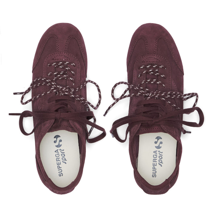 Sneakers classiche unisex completamente rosse con tomaia in pelle scamosciata 4