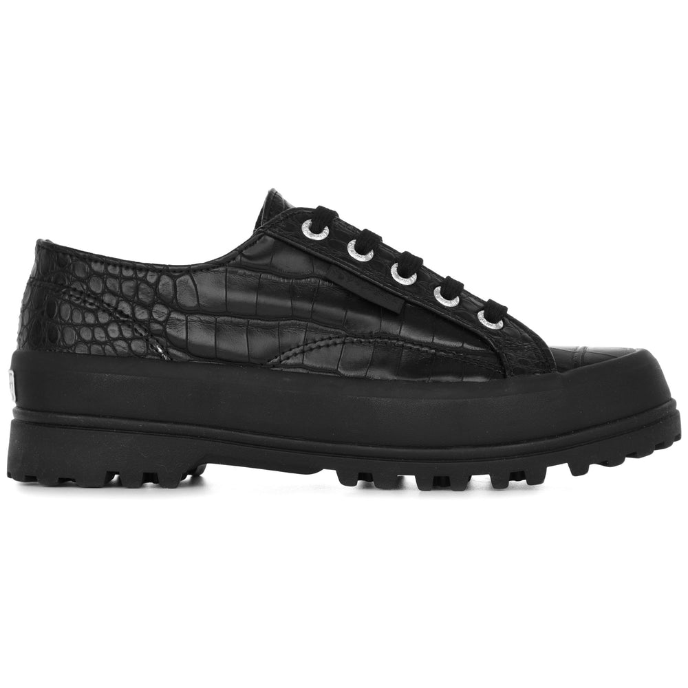 Sneakers Woman 2555-ALPINA PUCROCOW TL Low Cut BLACK Dressed Front (jpg Rgb)	