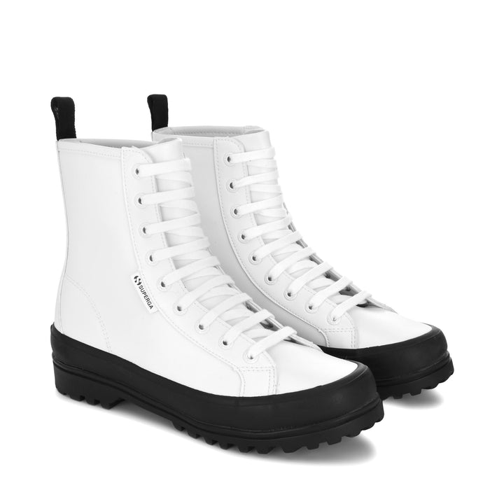 Ankle Boots Woman 2643 ALPINA VEGAN MATERIAL Laced WHITE Dressed Front (jpg Rgb)	