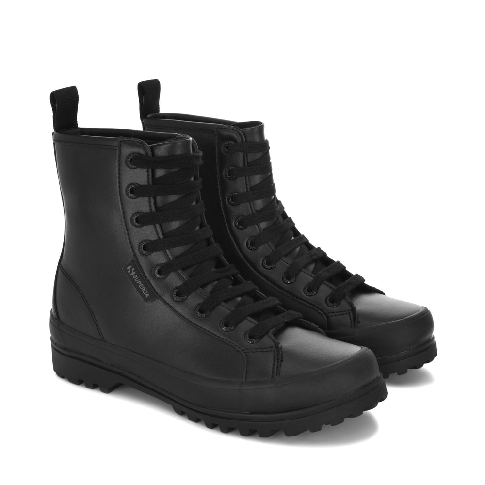 Stivaletti da donna total black con fodera in cotone 02