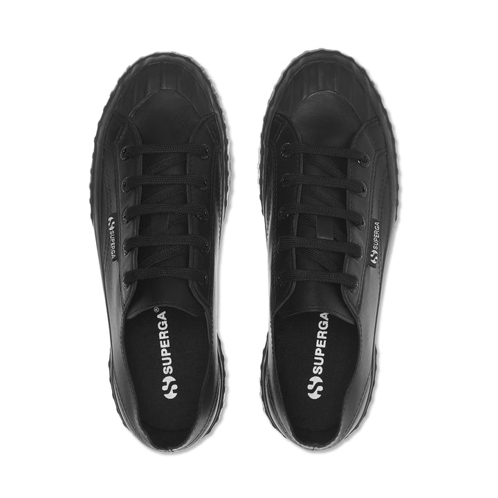 Sneakers Unisex 2630 STRIPE UNLINED NAPPA Low Cut TOTAL BLACK Dressed Back (jpg Rgb)		