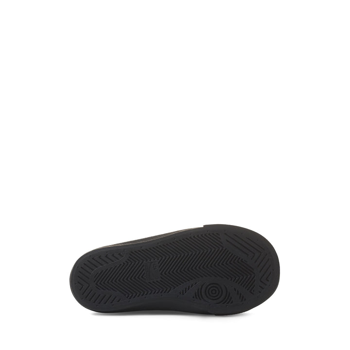 Schwarze Low-Cut-Sneakers für Kinder mit Obermaterial aus Gummi 5