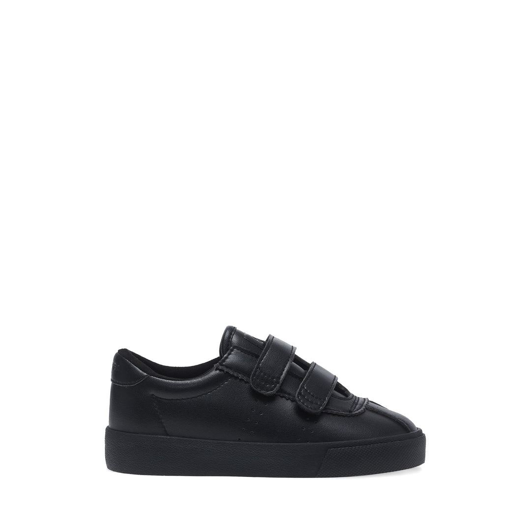 Sneakers basse nere per bambini con tomaia in gomma 01