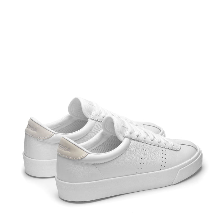 Sneakers Unisex 2843 CLUB S COMFORT LEATHER Low Cut TOTAL WHITE Dressed Side (jpg Rgb)		